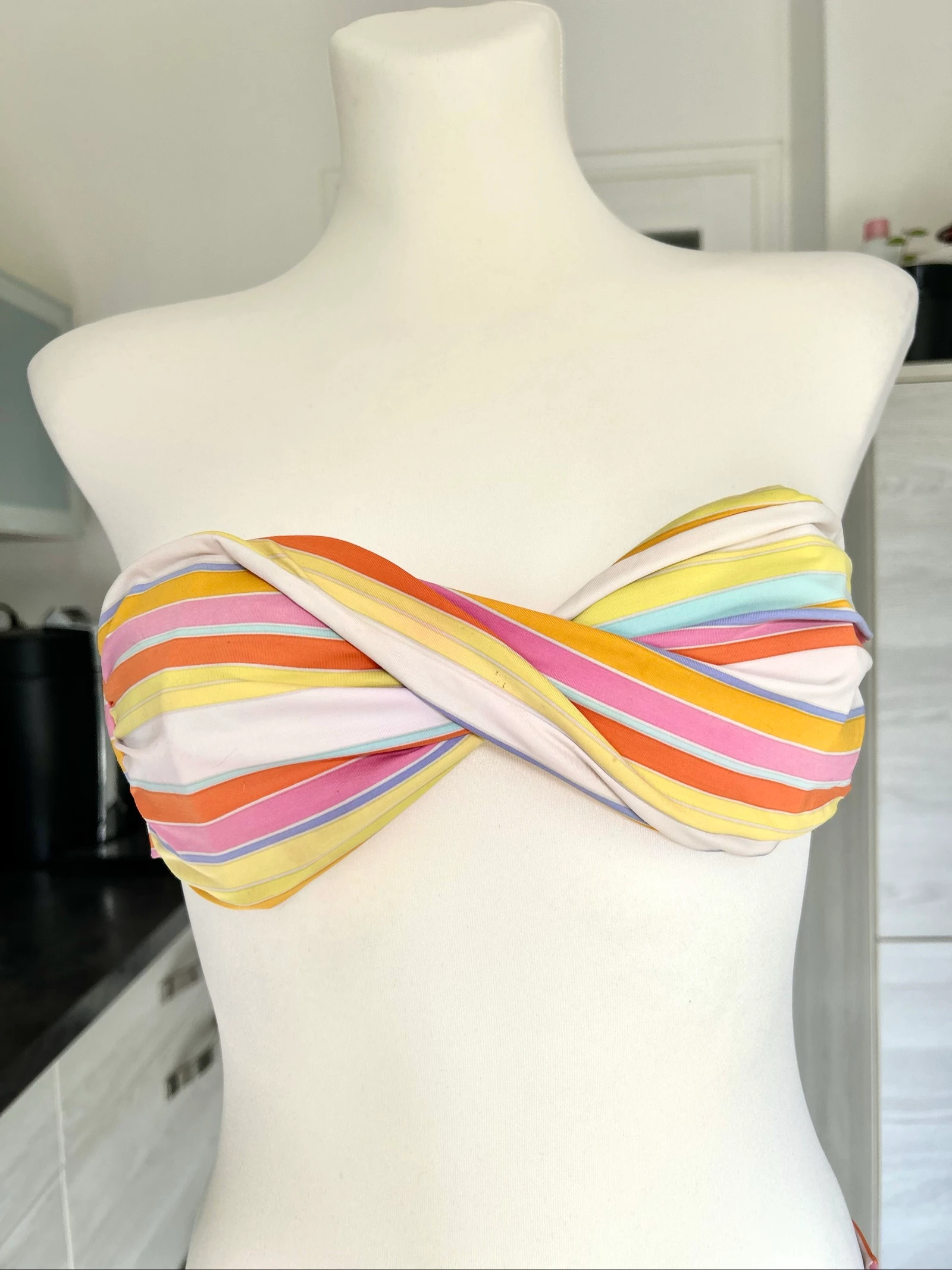 Biquíni de duas peças em poliéster listrado multicolorido Tamanho 36/S Bikini Bar – photo 8